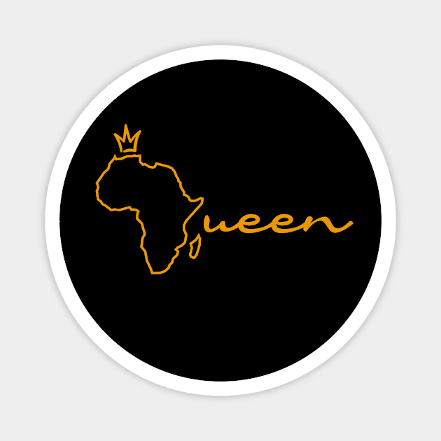 African Queen, Africa Map Magnet by alzo